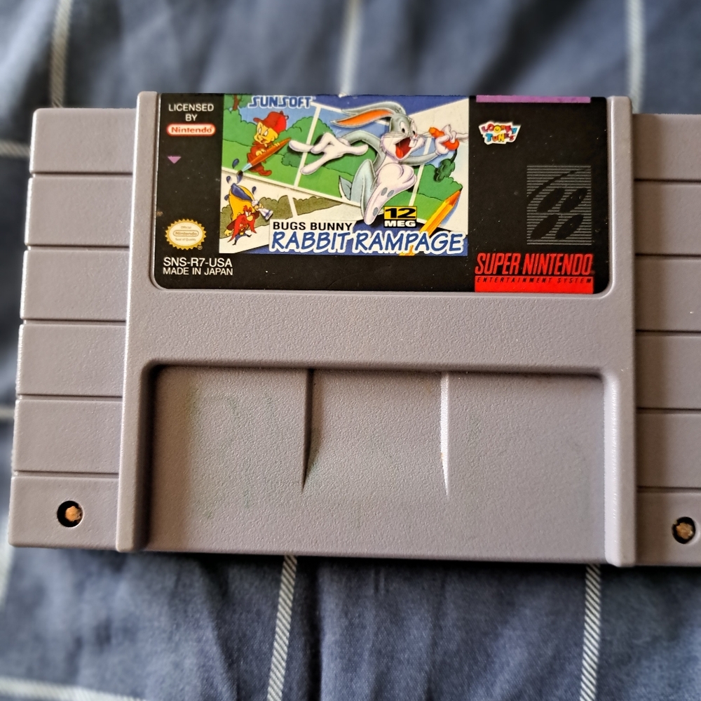 Nintendo SNES Yoshi's Island Game Cartridge Gray